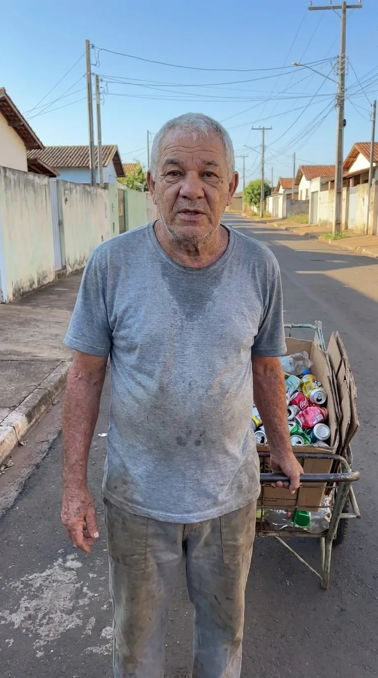 11 anos morando sozinho, juntando reciclagem pra completar a aposentadoria